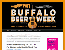 Tablet Screenshot of buffalobeerweek.com